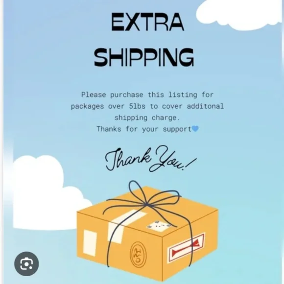 Other | Extra Shipping Label Over 5lbs | Poshmark display picture 1